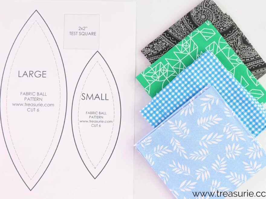 Free Fabric Ball Pattern Sphere Template PDF TREASURIE