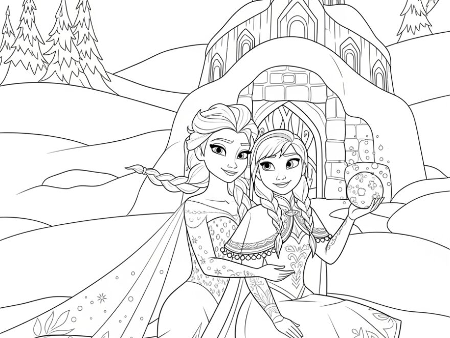 Free Frozen Coloring Pages Printable Fun For Kids