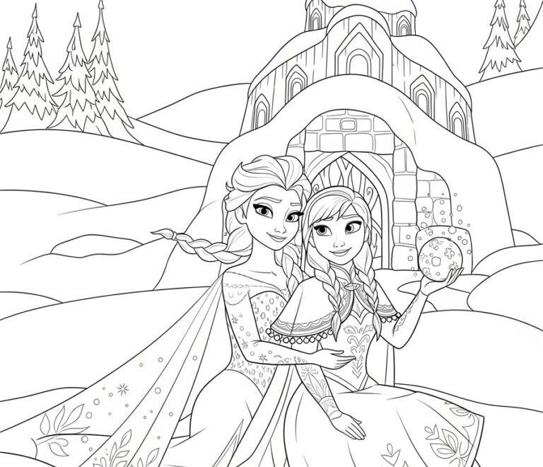 Free Frozen Coloring Pages Printable Fun For Kids