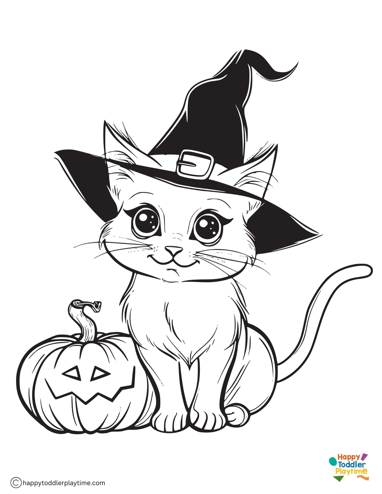 halloween cat coloring pages