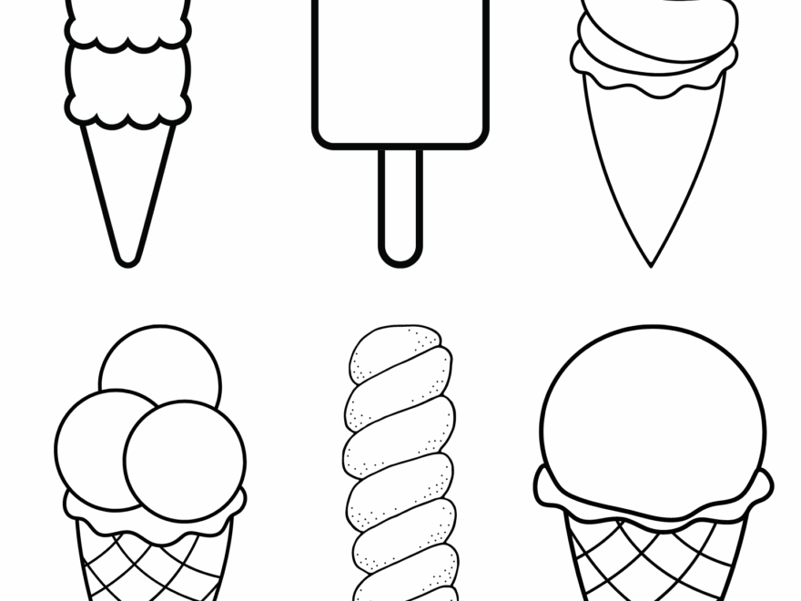 Free Ice Cream Coloring Pages For Kids And Adults