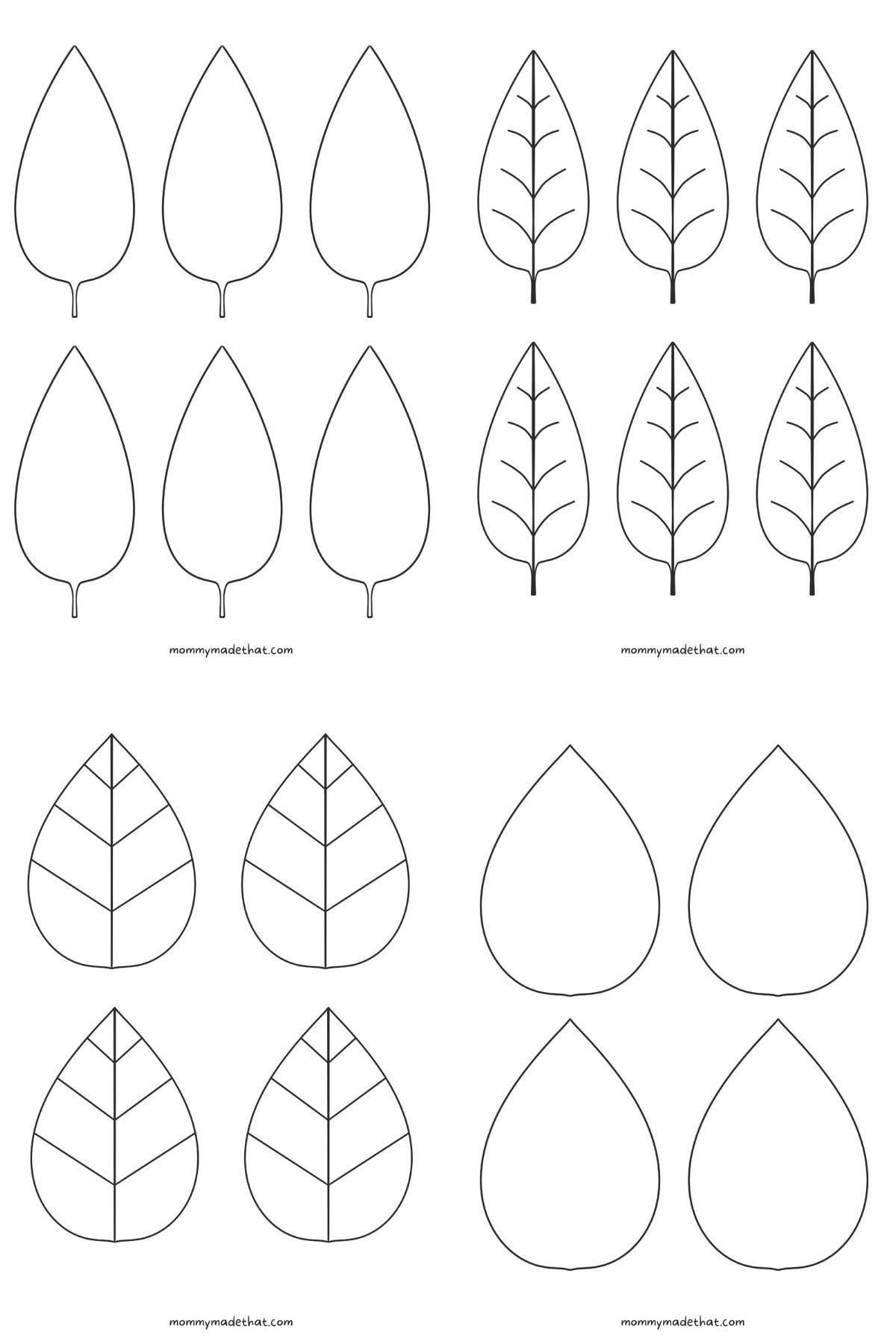 Free Leaf Templates Outlines Tons Of Printables  Free Leaf Templates Outlines Tons Of Printables
