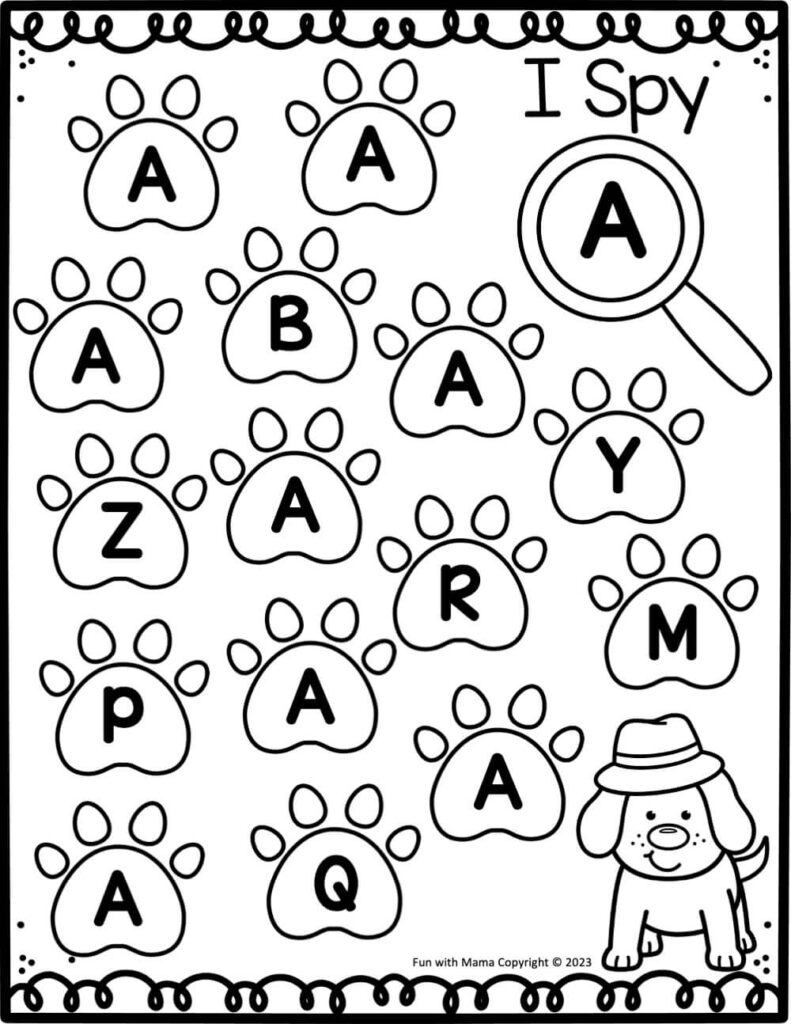 Free Letter A Worksheets For Preschool Kindergarten Fun With Mama Free Letter A Worksheets For Preschool Kindergarten Fun With Mama