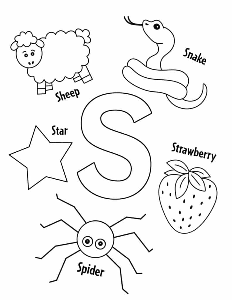 letter s coloring pages letter s coloring pages