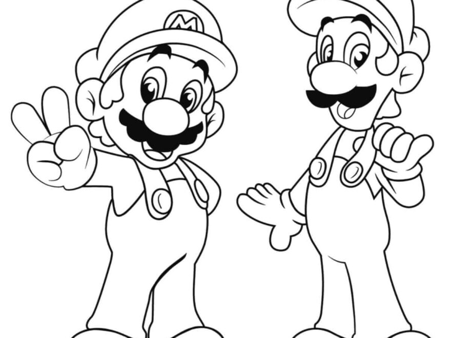 Free Mario Coloring Pages Artsy Pretty Colors