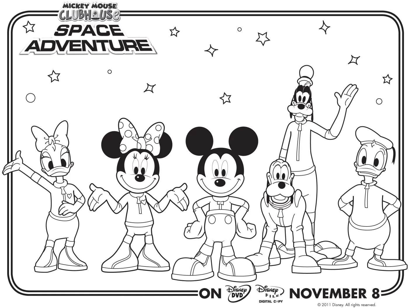 mickey mouse clubhouse coloring pages