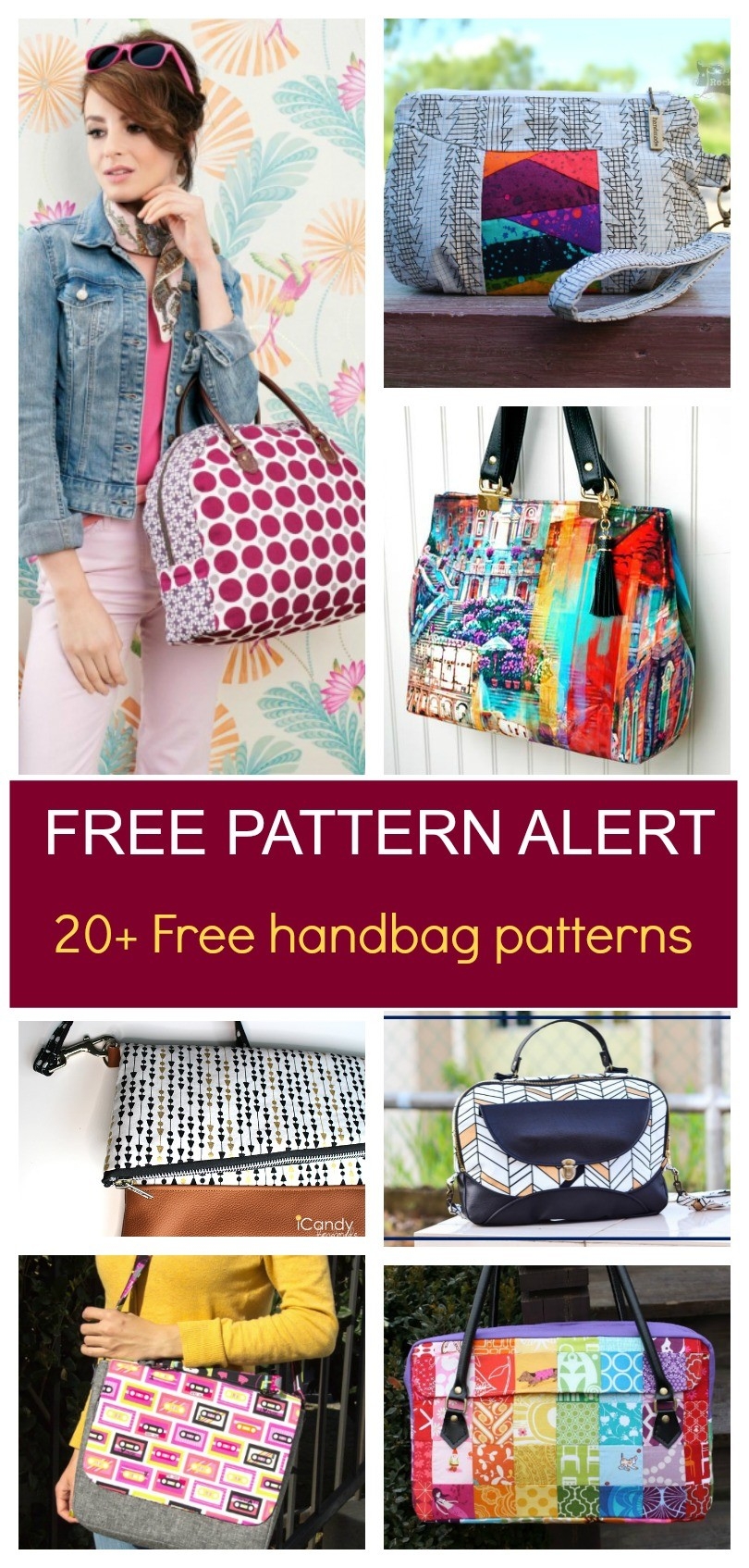 FREE PATTERN ALERT 20 FREE HANDBAG PATTERNS On The Cutting Floor Printable Pdf Sewing Patterns And Tutorials For Women