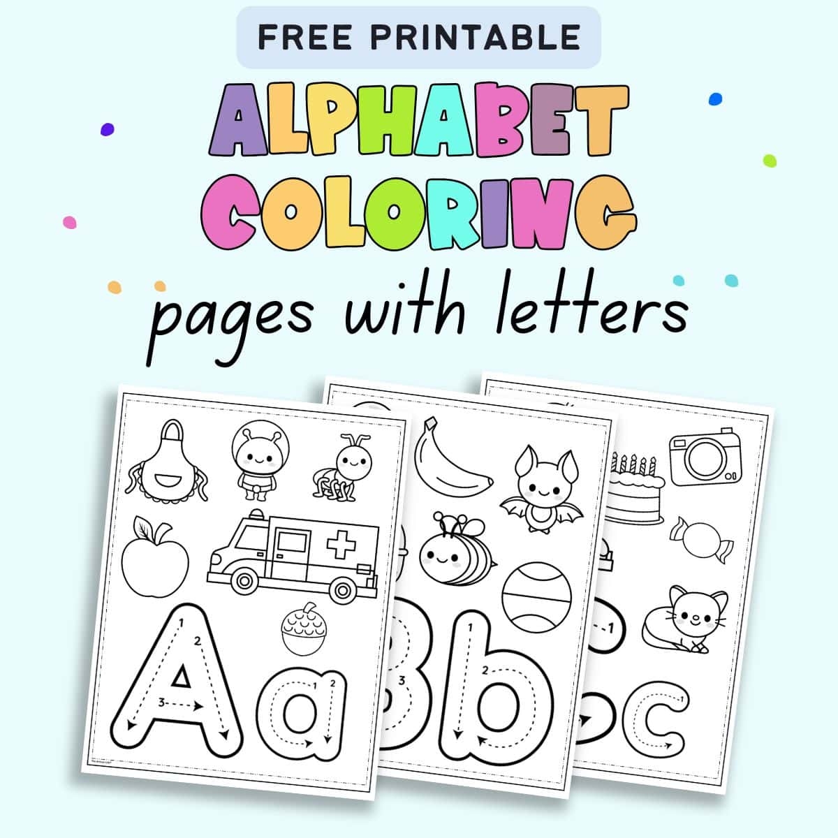 alphabet letters coloring pages printable
