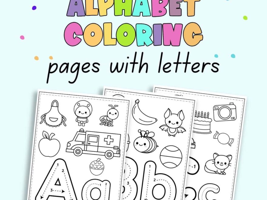 Free Printable Alphabet Coloring Pages A Z The Artisan Life