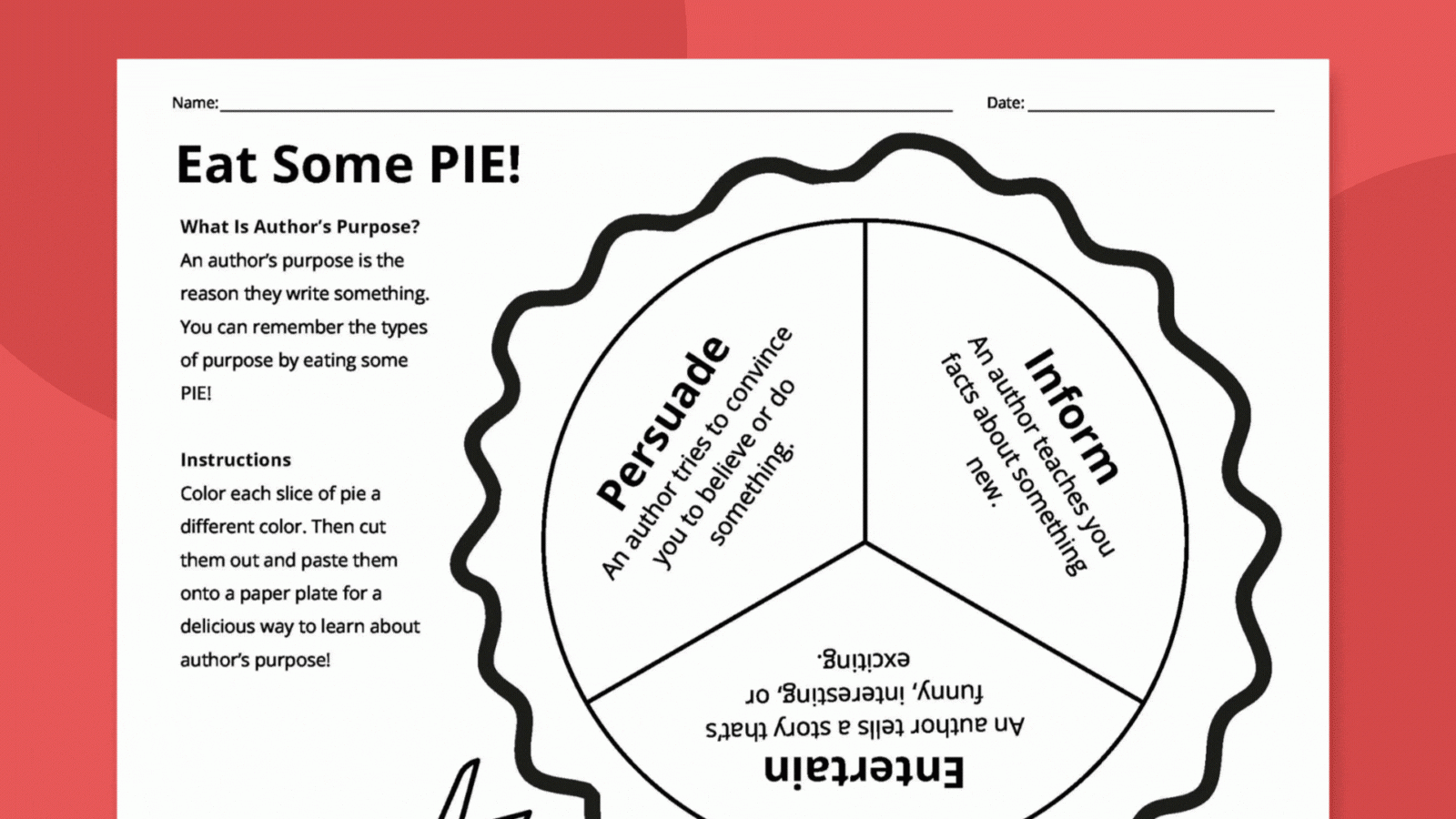 Free Printable Author s Purpose Worksheet Bundle 3 Activities We Are Teachers Free Printable Author s Purpose Worksheet Bundle 3 Activities We Are Teachers