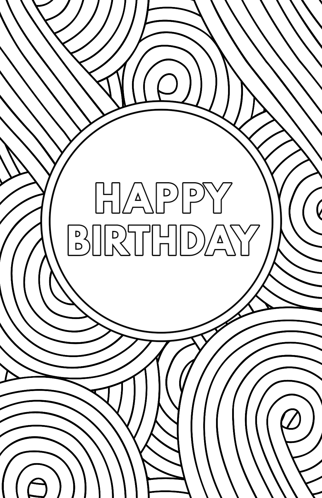 printable birthday cards to color printable birthday cards to color