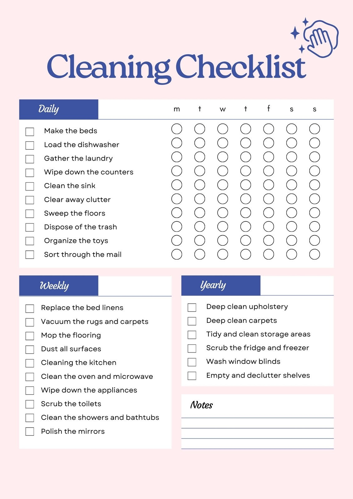 Free Printable Cleaning Checklist Templates Canva Free Printable Cleaning Checklist Templates Canva