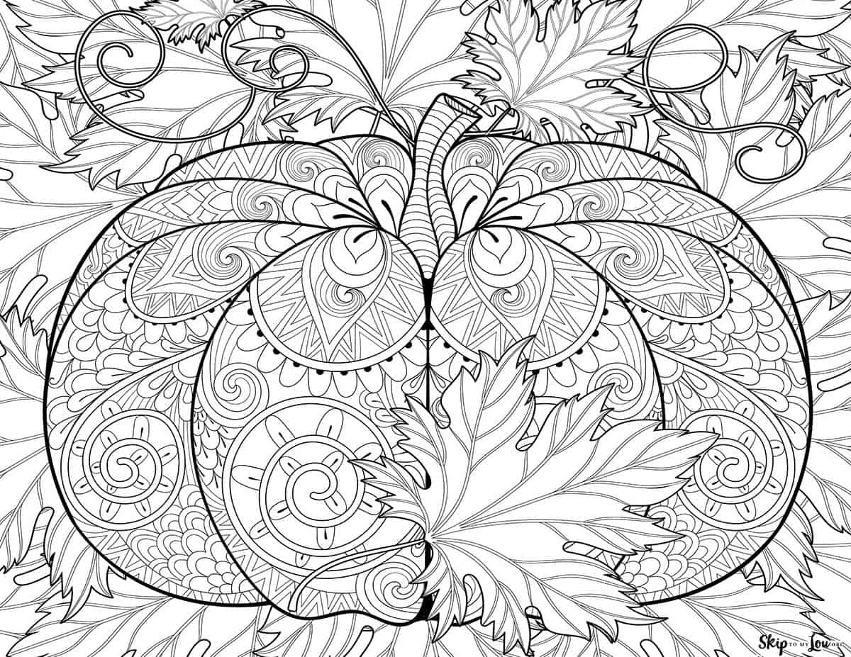 autumn coloring pages printable
