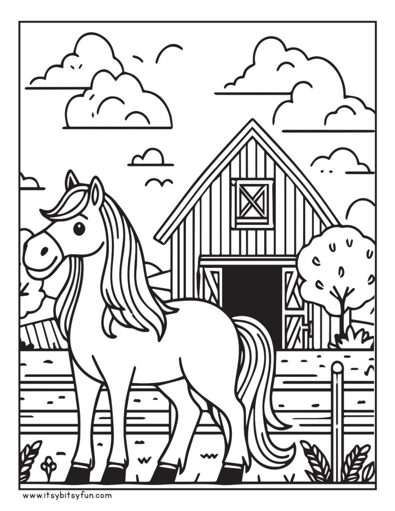 Free Printable Horse Coloring Pages For Kids Itsy Bitsy Fun Free Printable Horse Coloring Pages For Kids Itsy Bitsy Fun