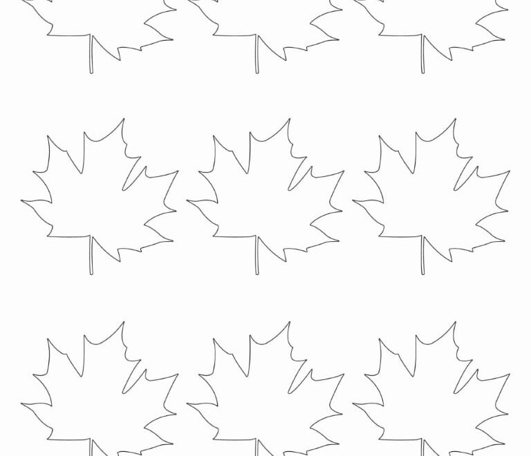 Free Printable Leaf Template