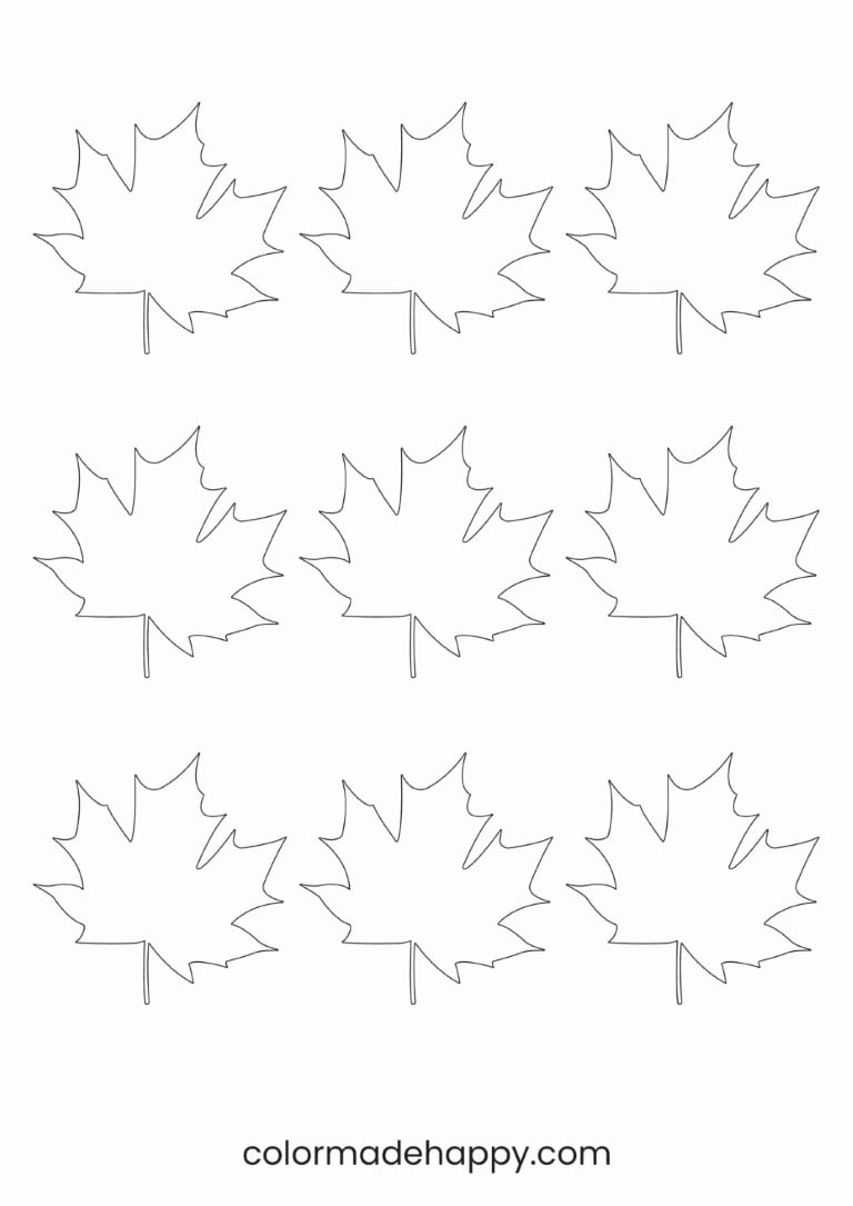 autumn leaves printable templates