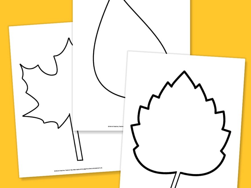 Free Printable Leaf Template Bundle For Fall