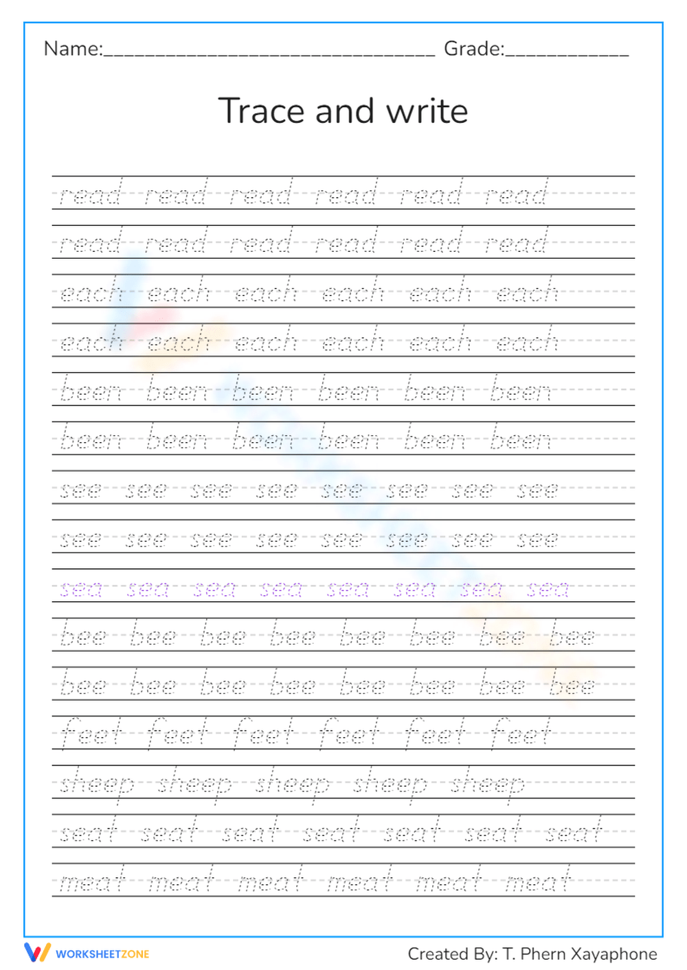 handwriting worksheets for adults