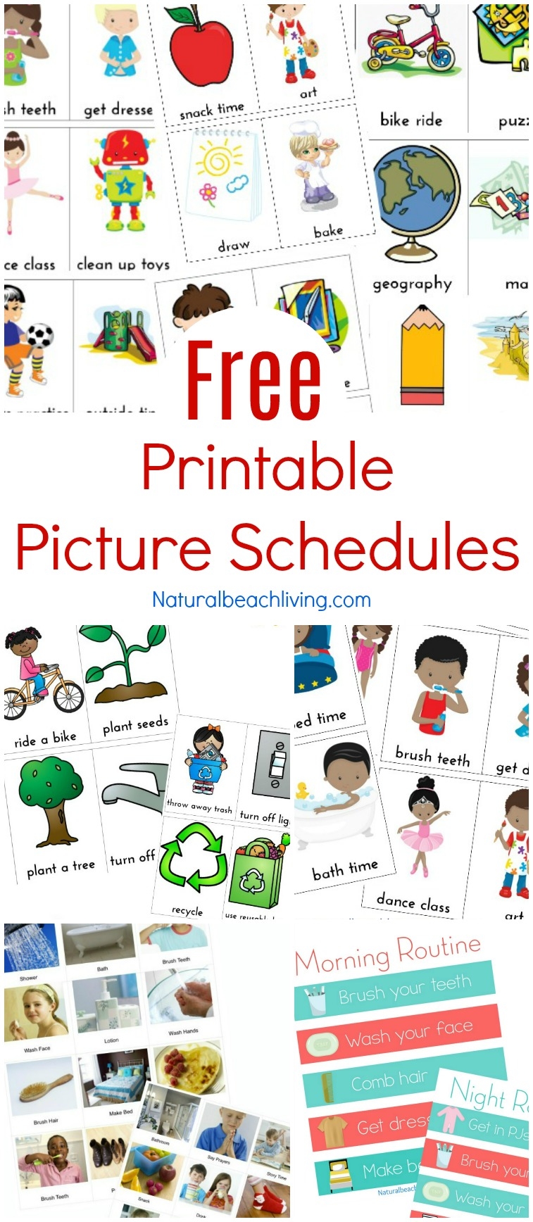 free printable visual schedule autism