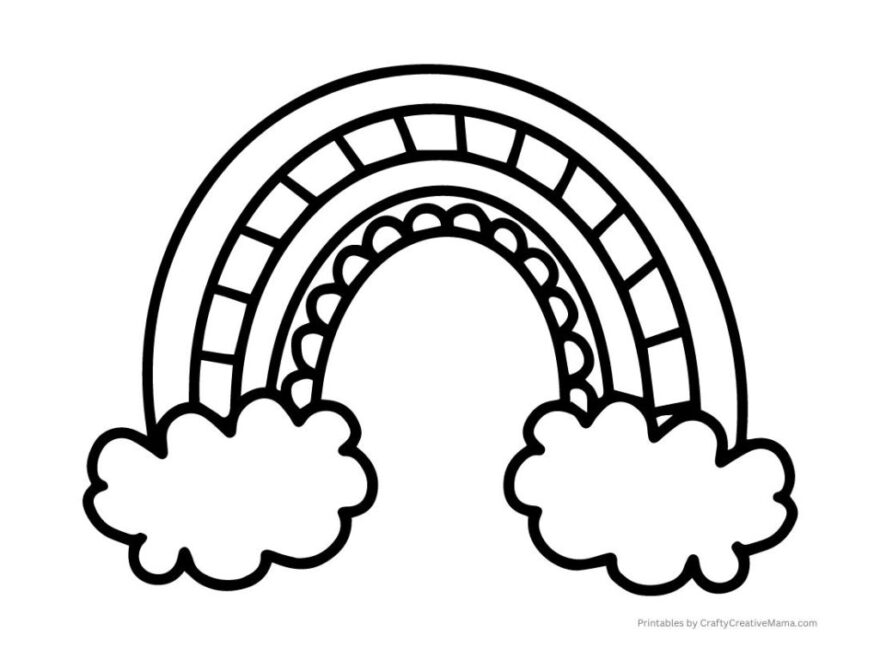 Free Printable Rainbow Coloring Pages What Mommy Does
