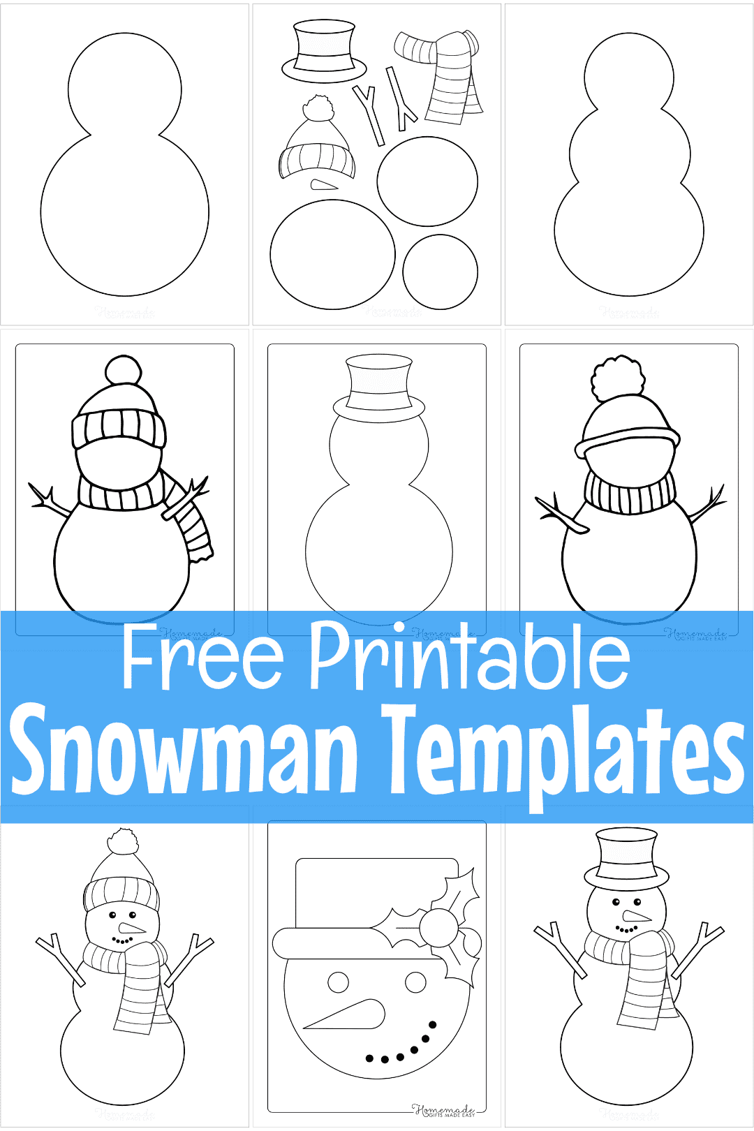 printable snowman patterns