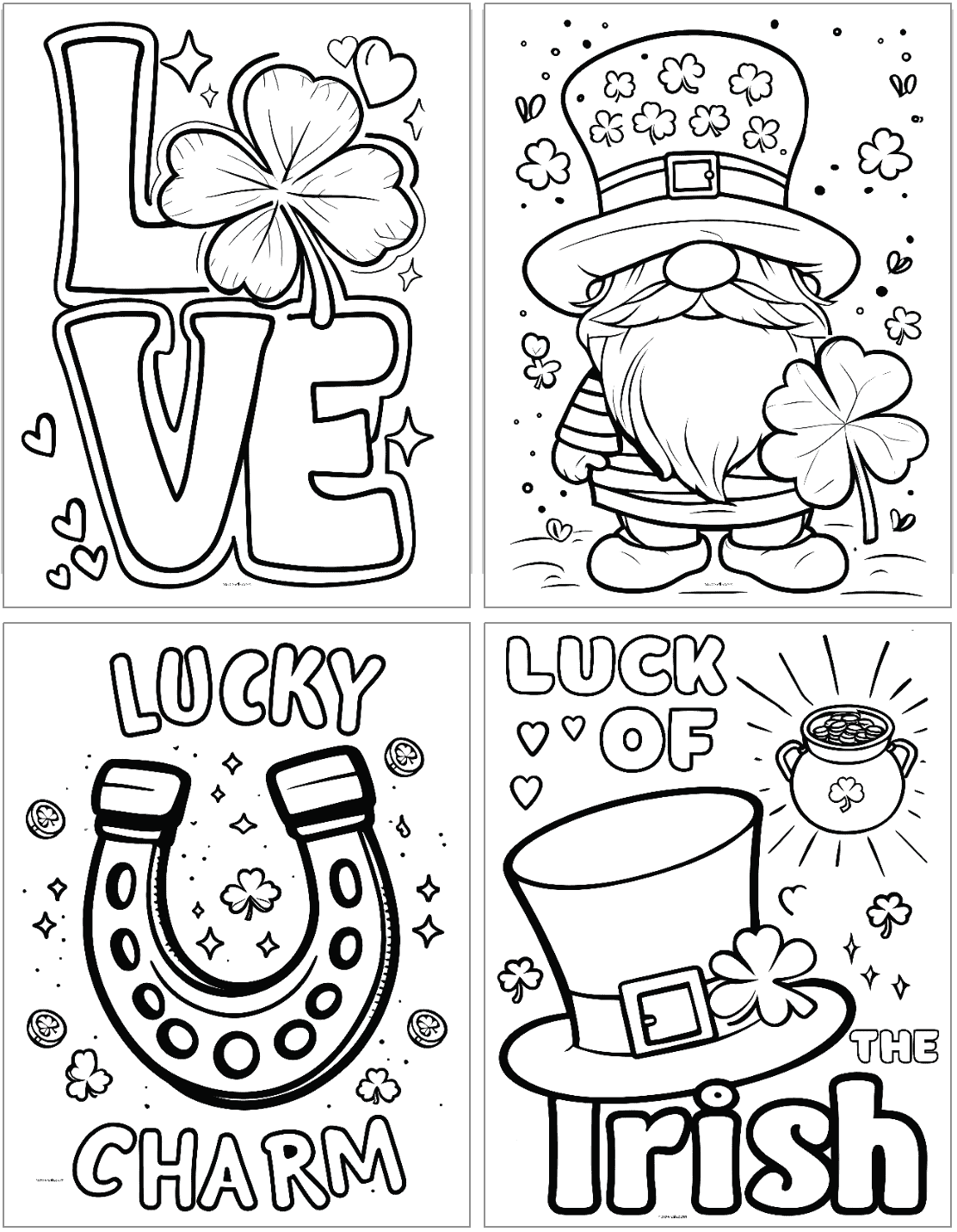 st patrick day coloring pages
