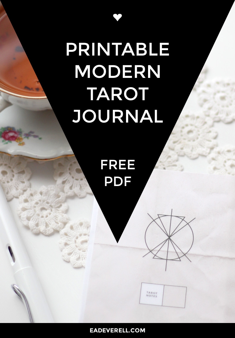 single card spread tarot worksheet pdf free