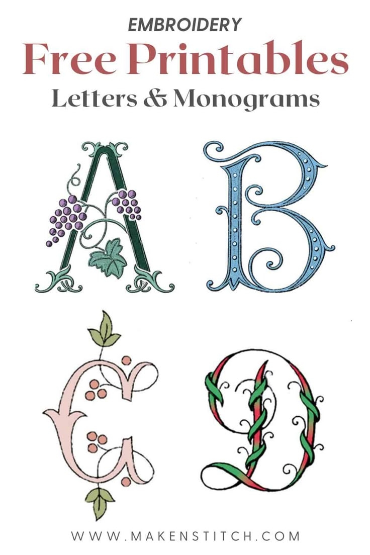 Free Printables Letters And Monograms Free Printables Letters And Monograms