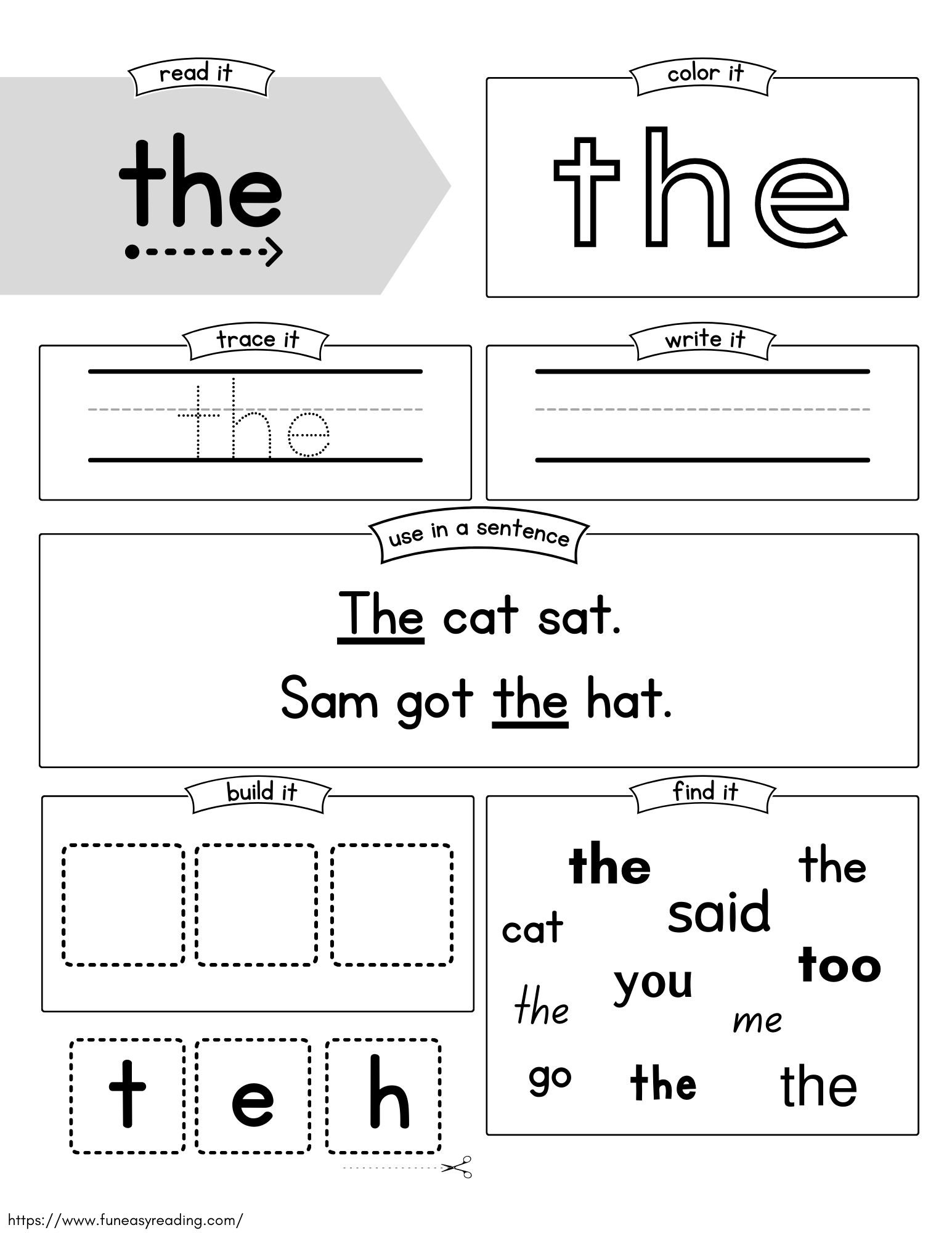 kindergarten worksheets sight words kindergarten worksheets sight words