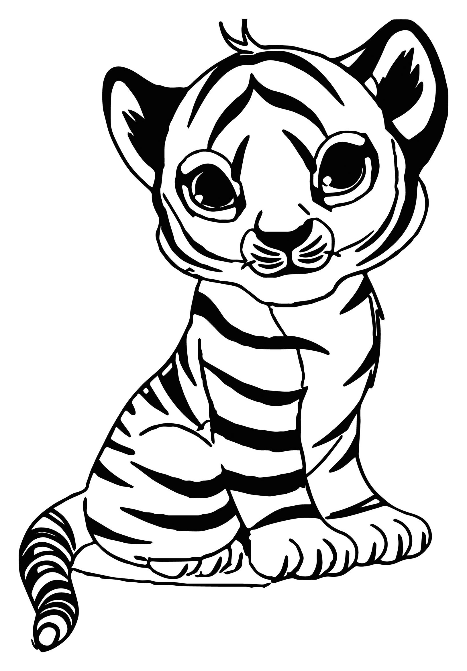 printable tiger pictures to color