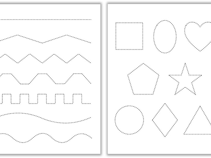 Free Tracing Cutting Worksheets The Craft at Home Family