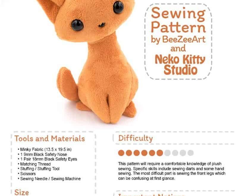 From Cute And Cuddly To Realistic The Best Stuffed Cat Sewing Patterns
