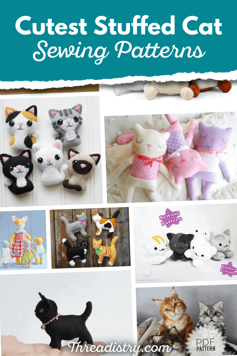 printable free cat sewing pattern