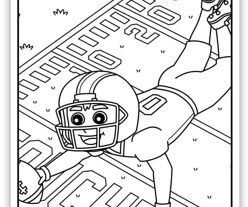 Fun Football Coloring Pages Free PDF Printables Simply Love Coloring