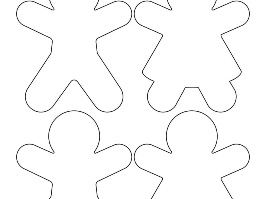 Gingerbread Man Template Free Printable Childhood Magic