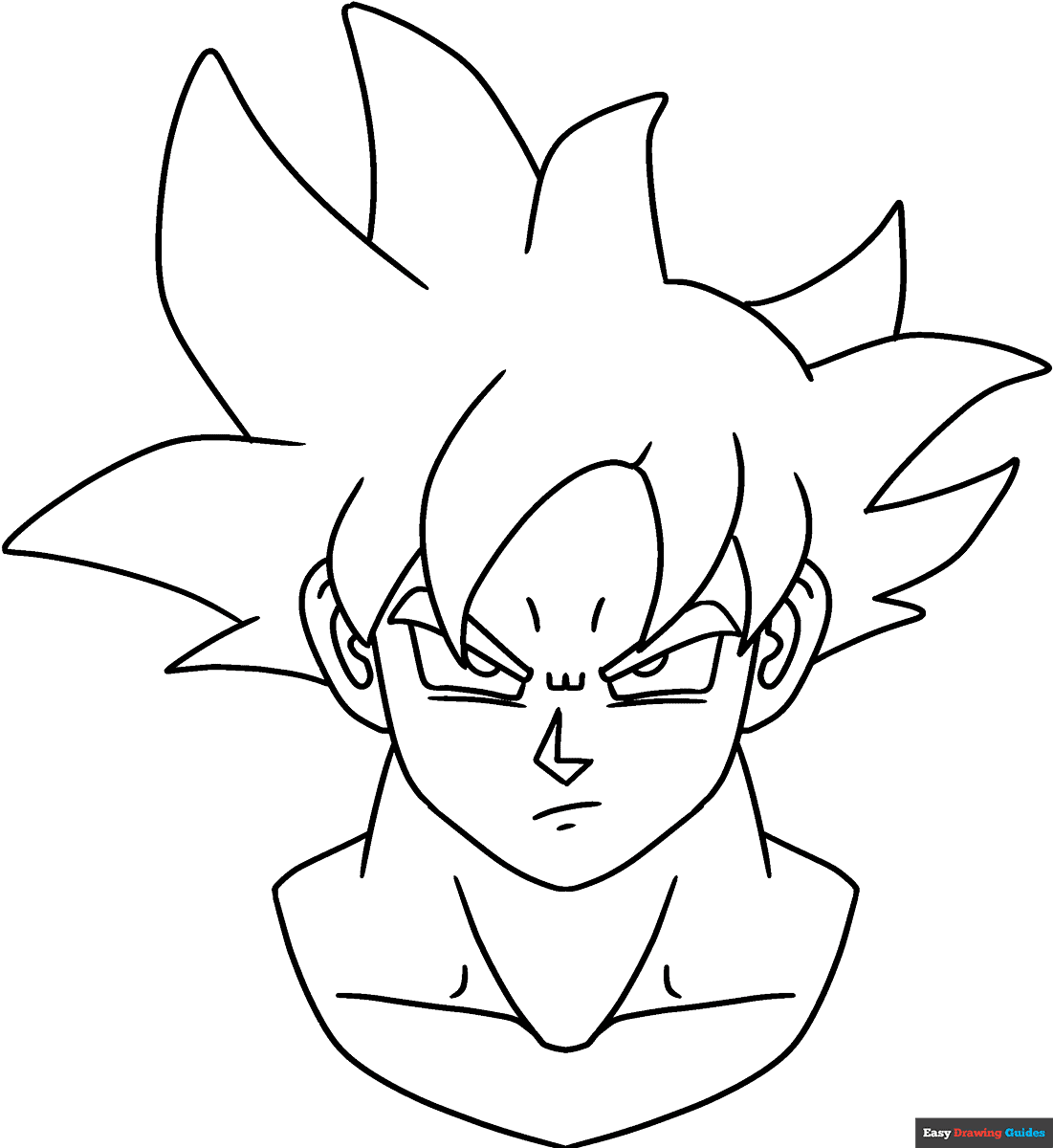 printable goku coloring pages