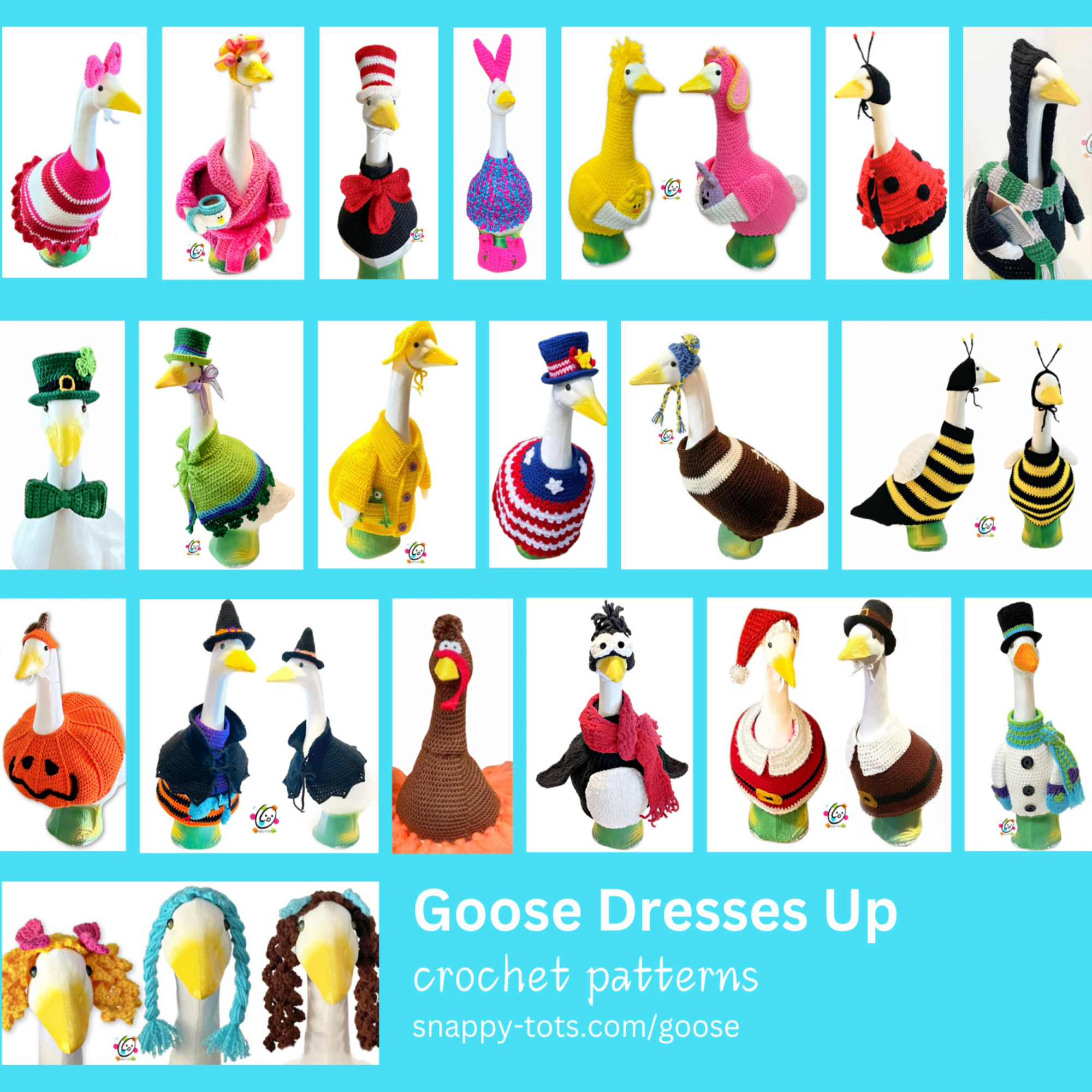 Goose Dresses Up Snappy Tots