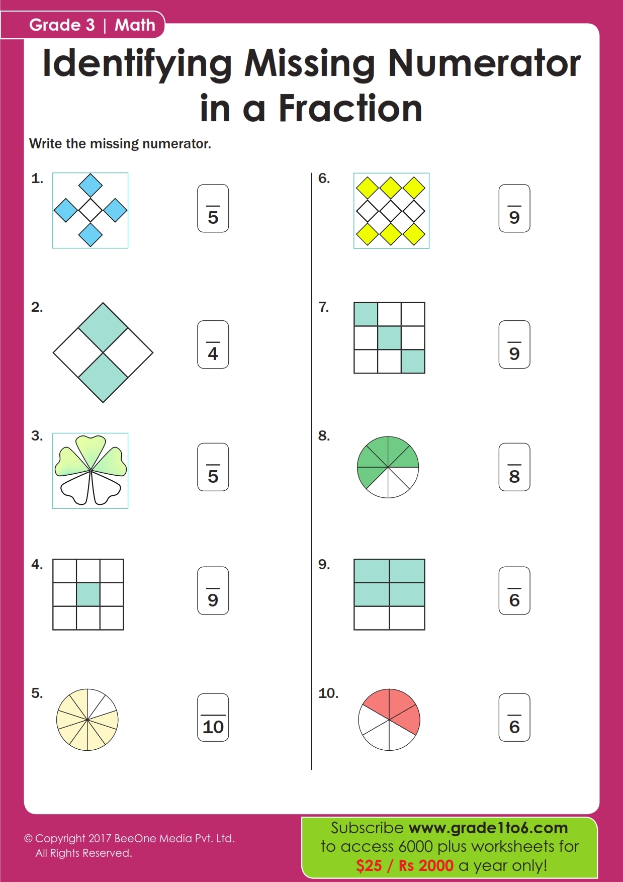 fractions worksheets grade 3 fractions worksheets grade 3