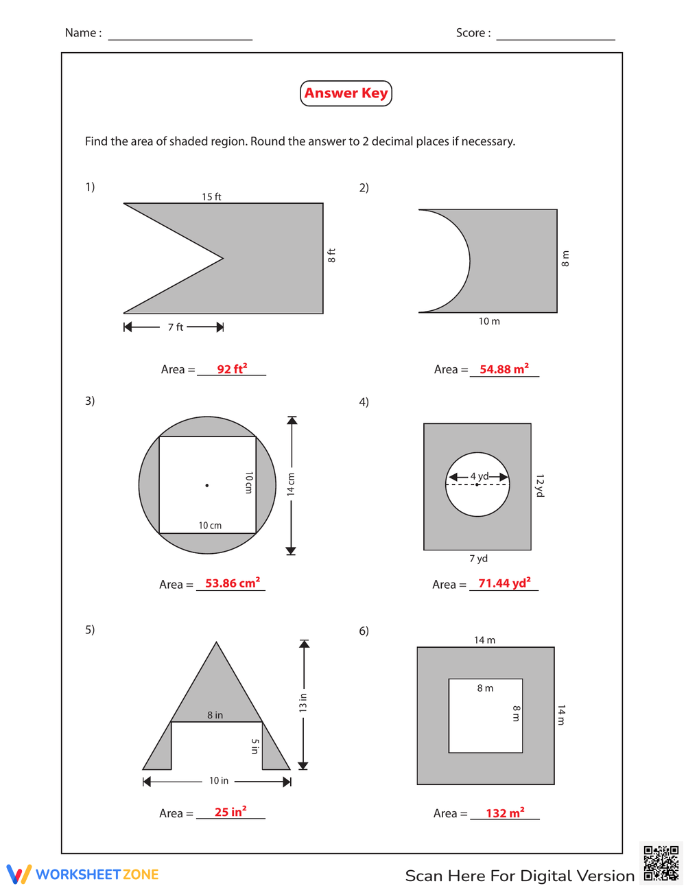 Grade 8 Area Of Compound Shapes Worksheets Grade 8 Area Of Compound Shapes Worksheets