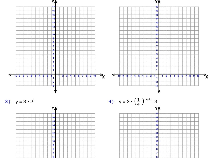 Graphing Exponential Functions Exponents Worksheets Algebra 1 Made By Teachers