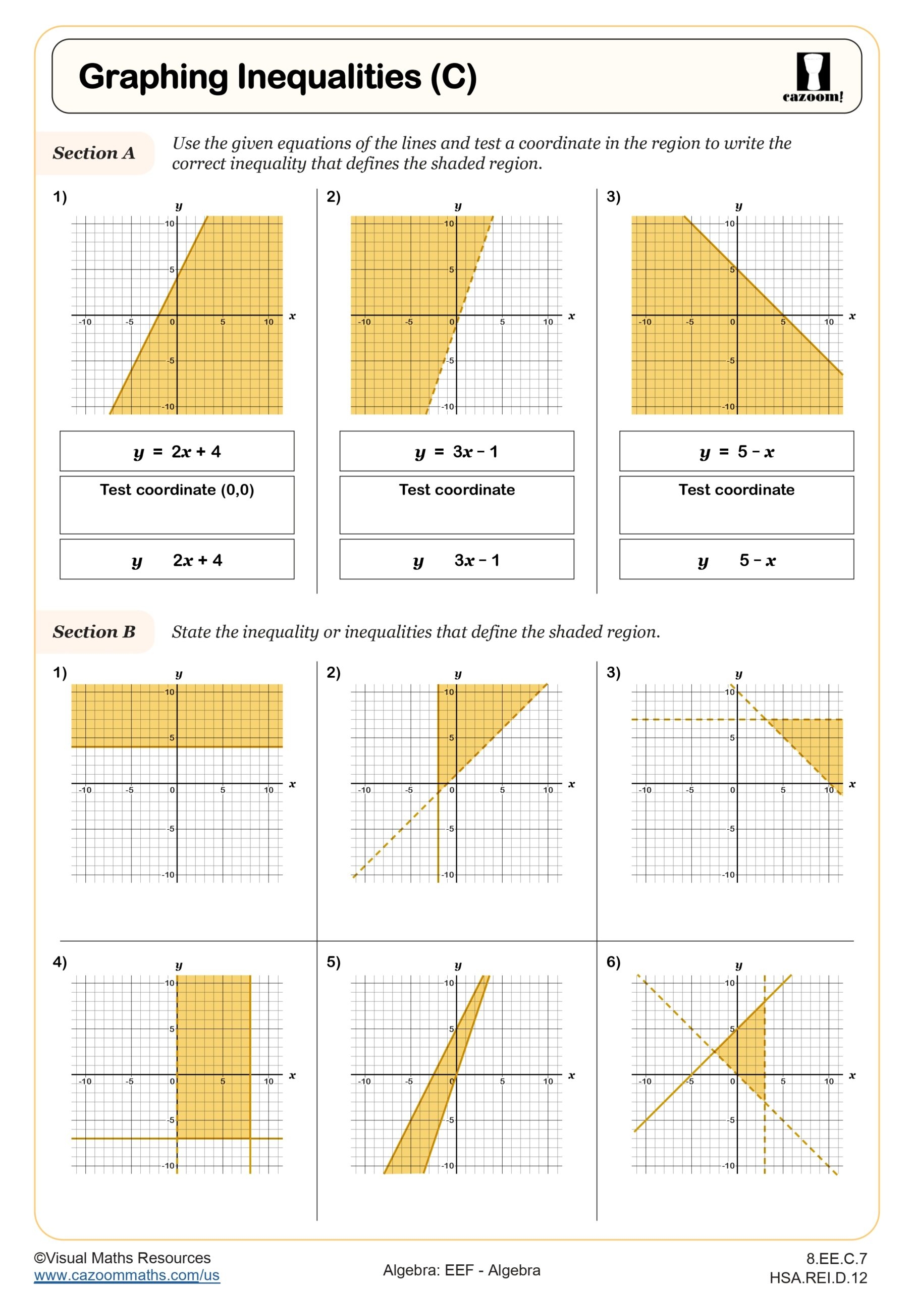 graphing linear inequalities worksheet graphing linear inequalities worksheet