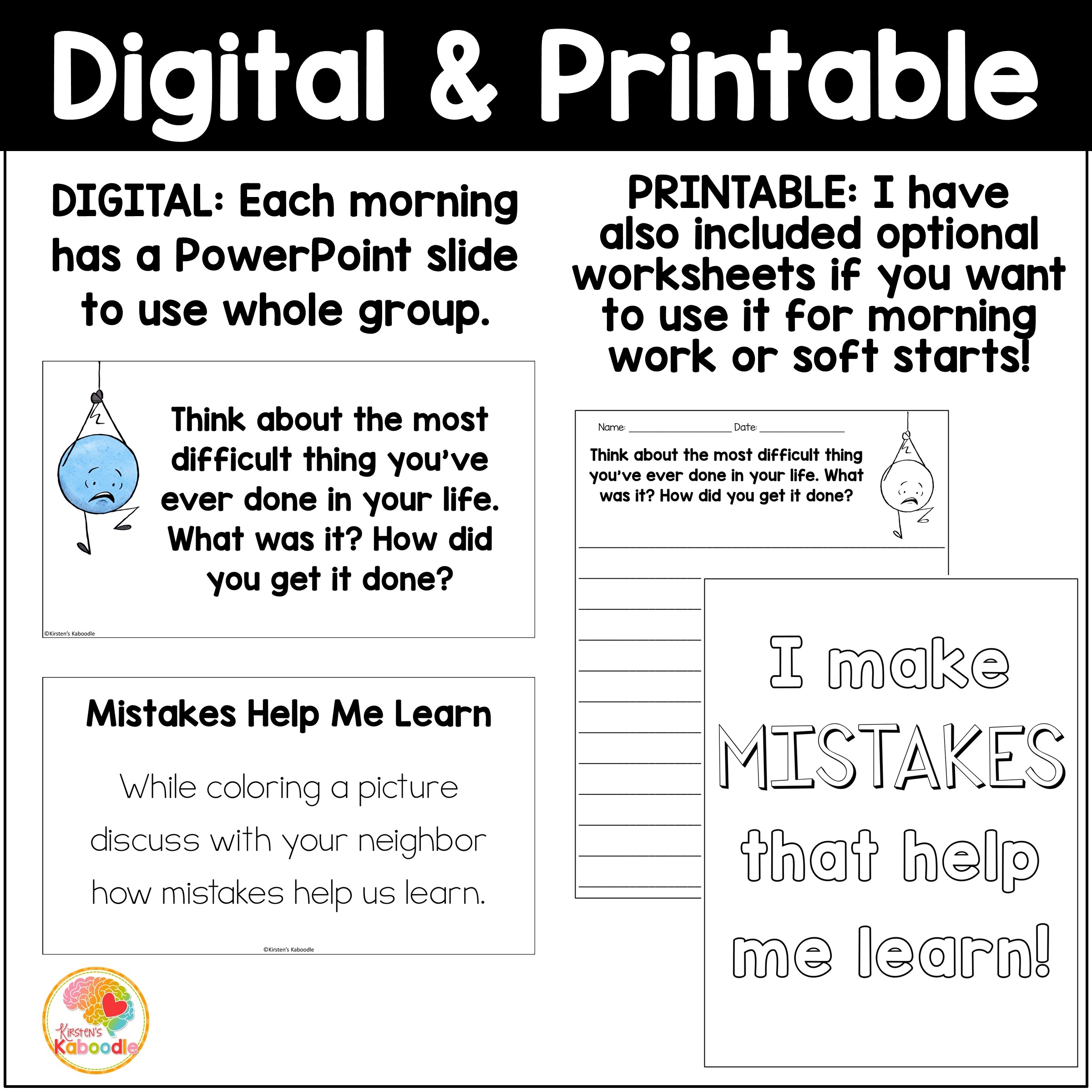 Growth Mindset Soft Start Morning Meeting Activities 1st 3rd Grade Growth Mindset Soft Start Morning Meeting Activities 1st 3rd Grade
