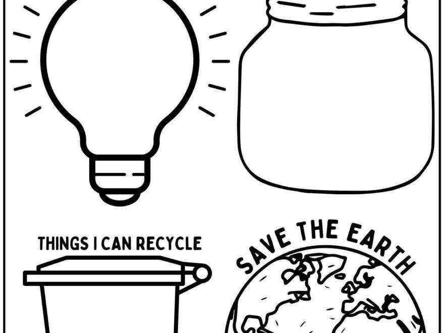 Happy Earth Day Drawing Activity For Kids Reduce Reuse And Recycle Free Printable PDF Ezpzlearn