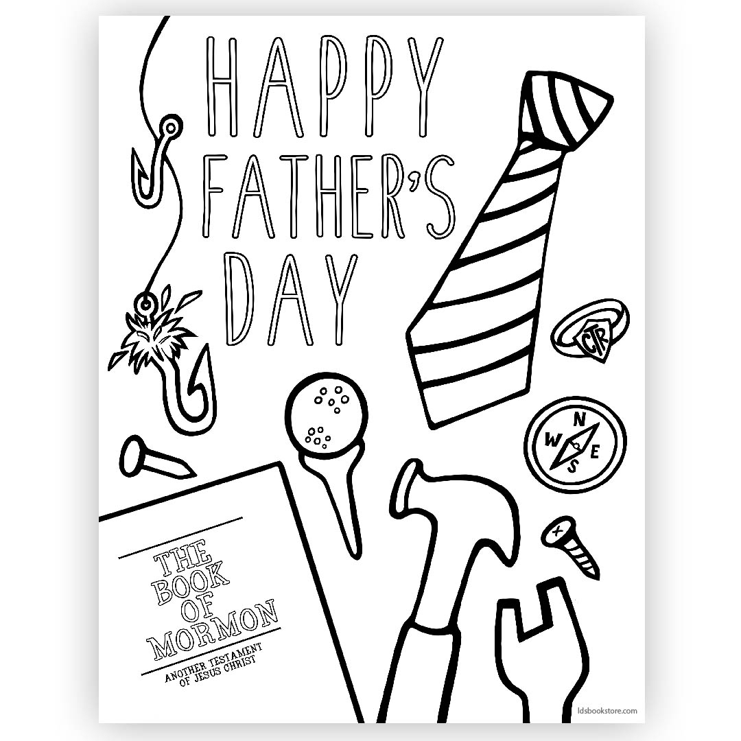 printable coloring pages for father's day