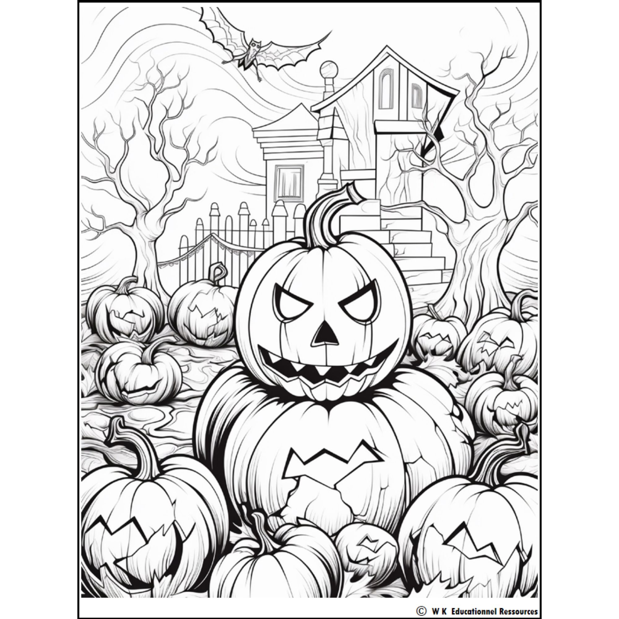 halloween printable coloring book