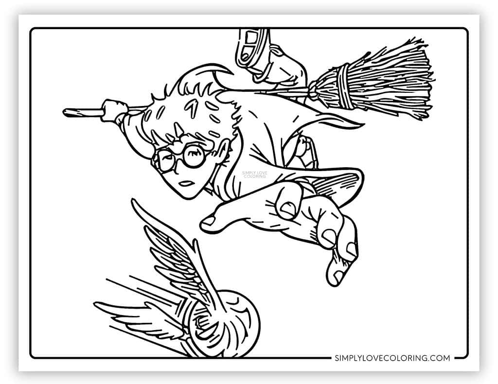 harry potter coloring page