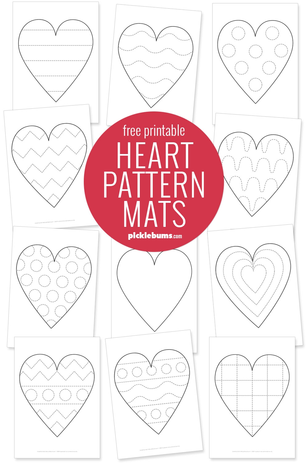 printable heart pattern printable heart pattern