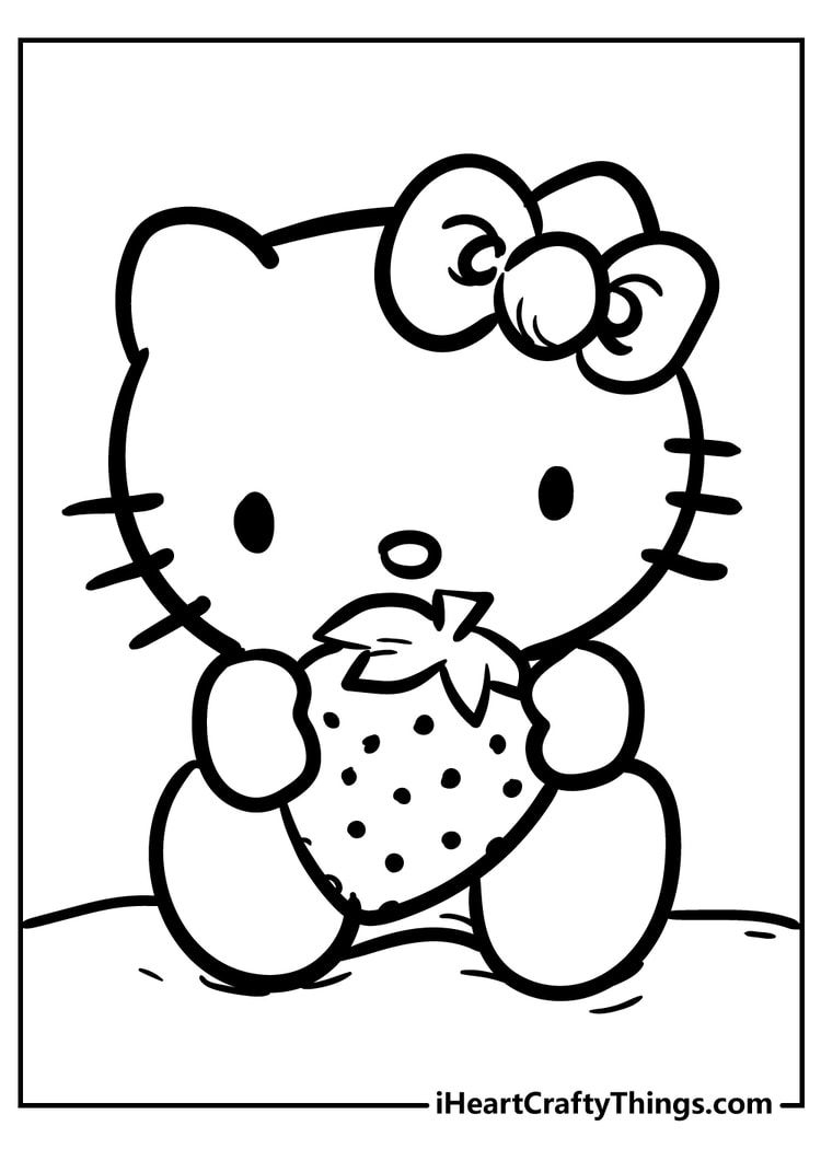 hello kitty printable coloring pages