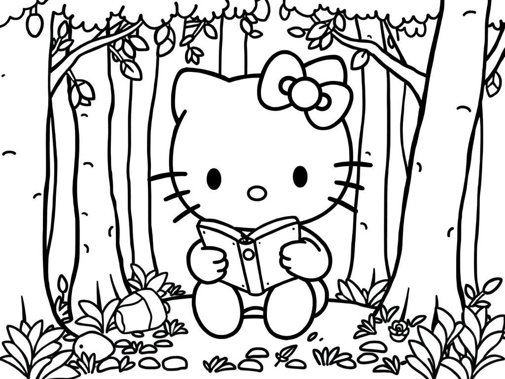 printable coloring pages hello kitty