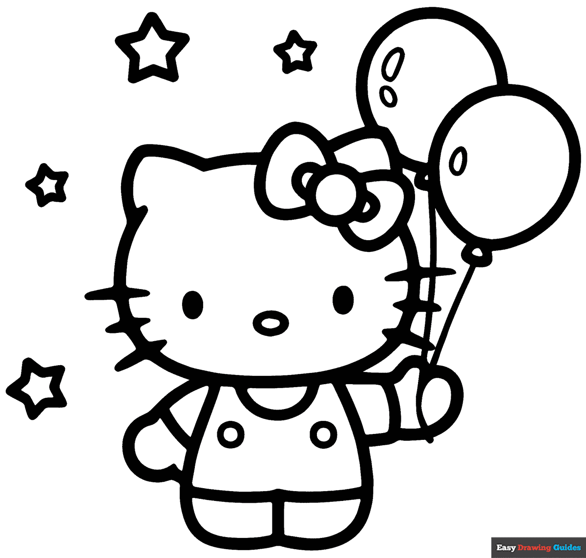 hello kitty color pages printable